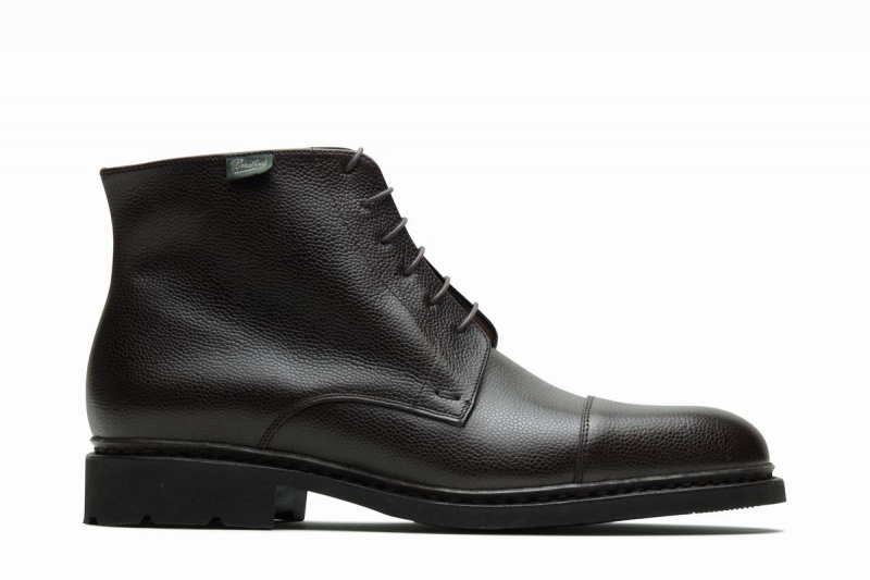 Black Paraboot Vian Men\'s Ankle Boots | CGI729YO