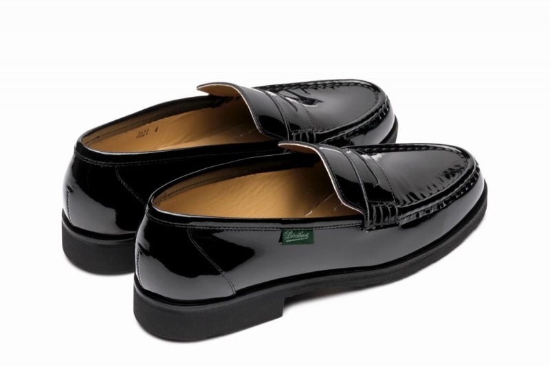 Black Paraboot Vignony Women's Loafers | BMQ8397WO