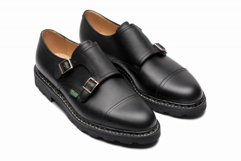 Black Paraboot William Men's Derby Shoes | JOL1921GI