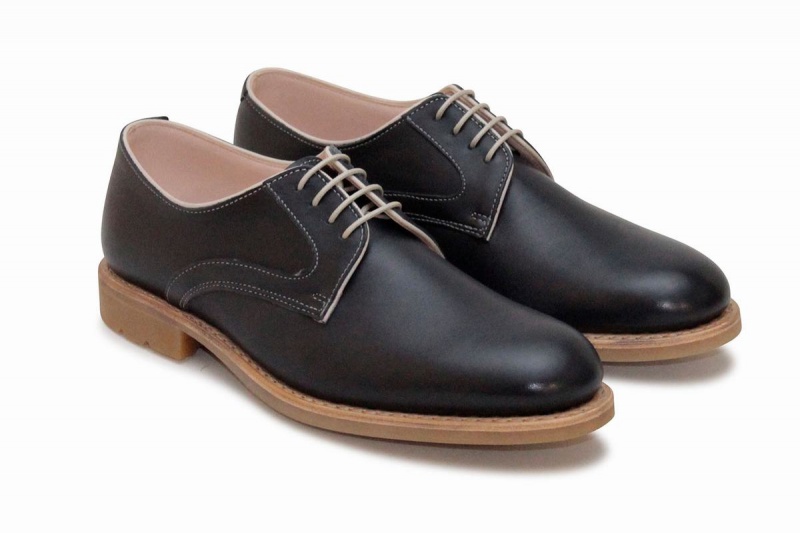 Blue Black Paraboot Saphir Gy Women's Derby Shoes | DQS8965LO