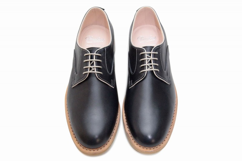 Blue Black Paraboot Saphir Gy Women's Derby Shoes | DQS8965LO