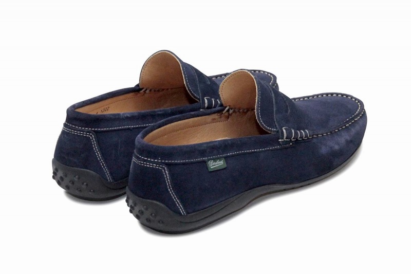 Blue Paraboot Cabrio Men's Loafers | EZF2419EA