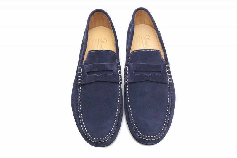 Blue Paraboot Cabrio Men's Loafers | EZF2419EA