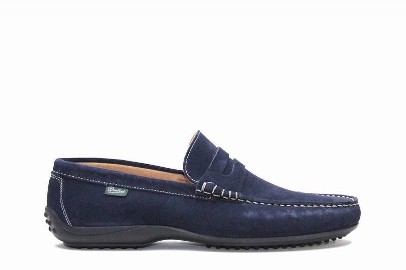 Blue Paraboot Cabrio Men\'s Loafers | EZF2419EA