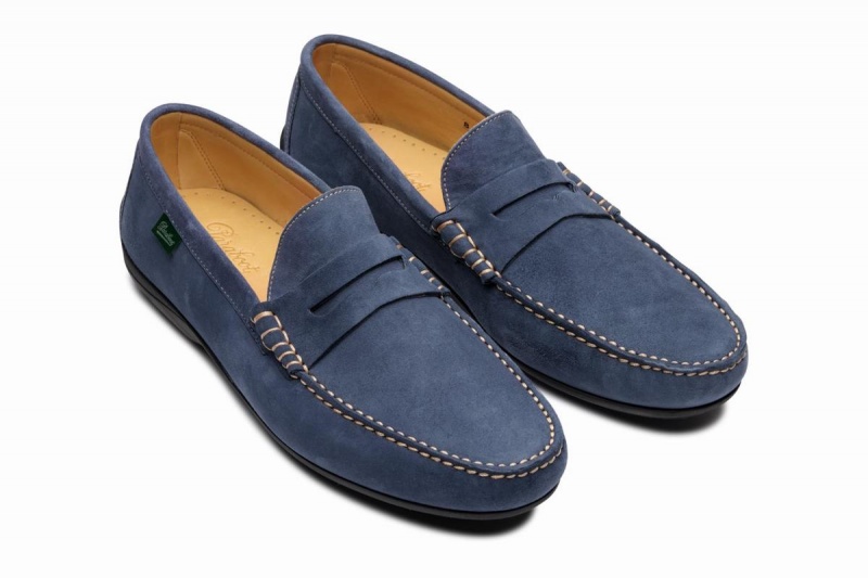 Blue Paraboot Cabrio Men's Loafers | LUX9777EG