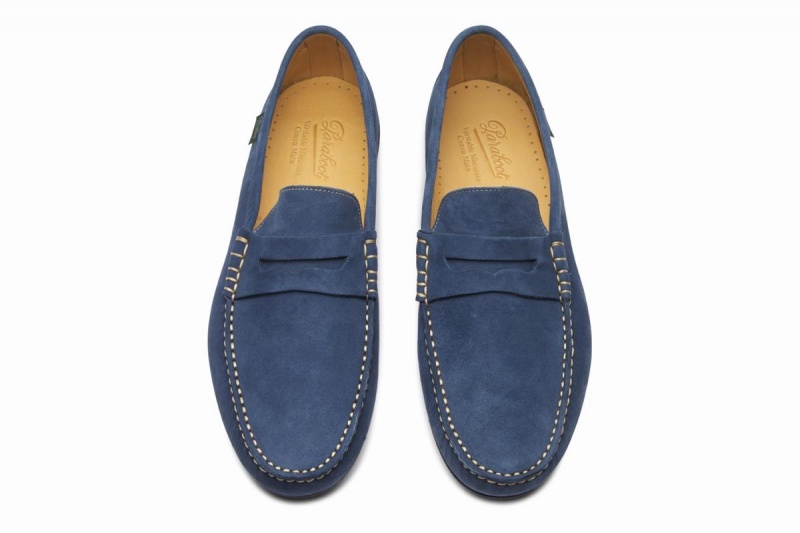 Blue Paraboot Cabrio Men's Loafers | LUX9777EG