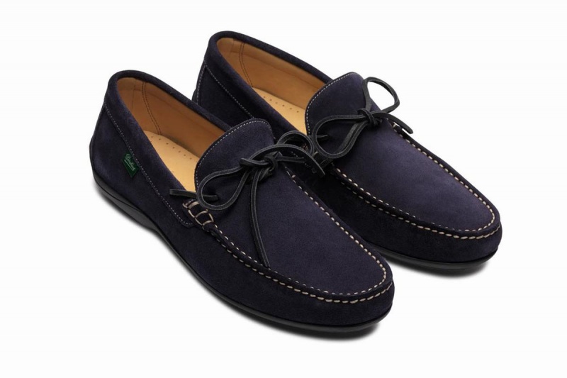 Blue Paraboot Indiana Men's Loafers | YBL878MV