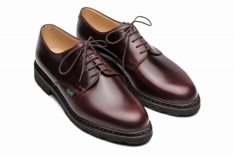 Brown Black Paraboot Arles Men's Derby Shoes | ZWC4113FM