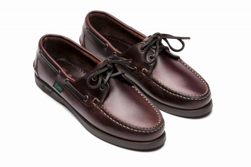 Brown Black Paraboot Barth Women's Boat Shoes | CLE8236GX