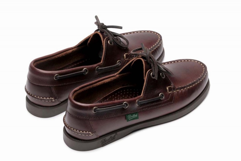 Brown Black Paraboot Barth Women's Boat Shoes | CLE8236GX