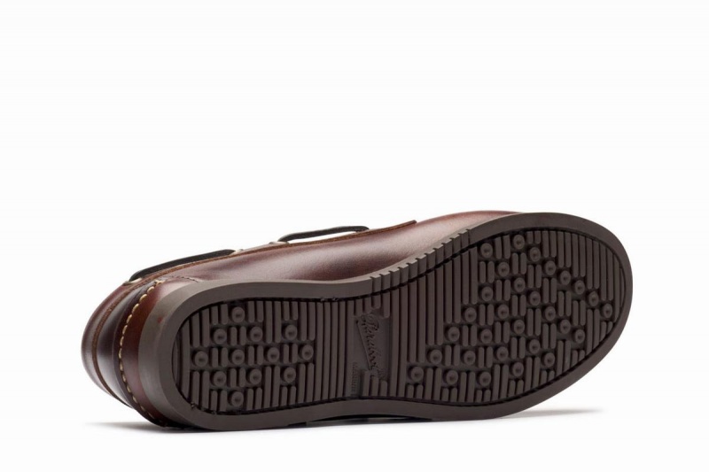 Brown Black Paraboot Barth Women's Boat Shoes | CLE8236GX