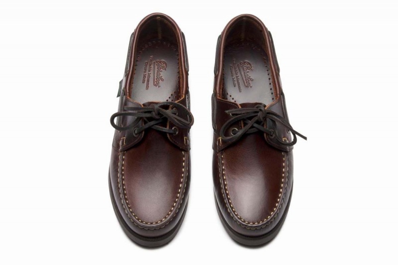 Brown Black Paraboot Barth Women's Boat Shoes | CLE8236GX