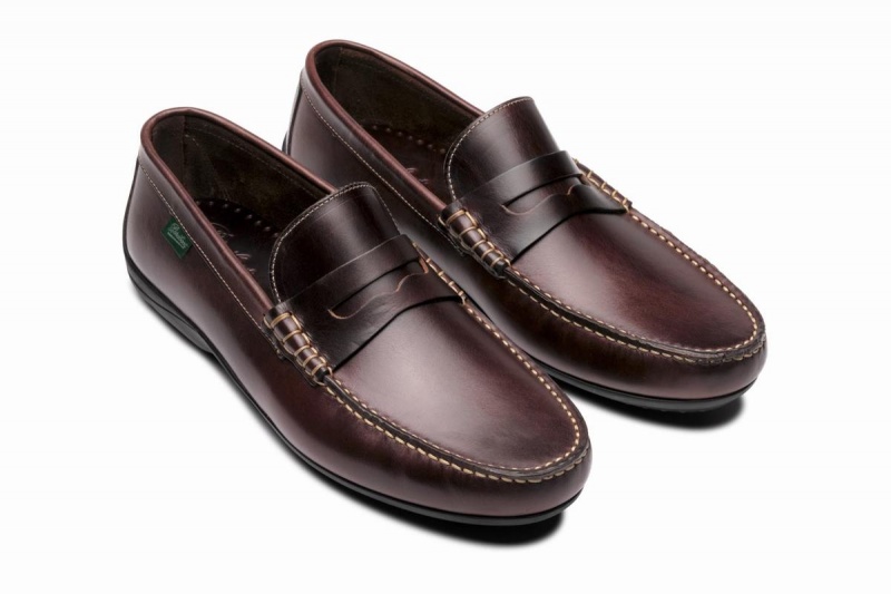 Brown Black Paraboot Cabrio Men's Loafers | GJQ2878ZF