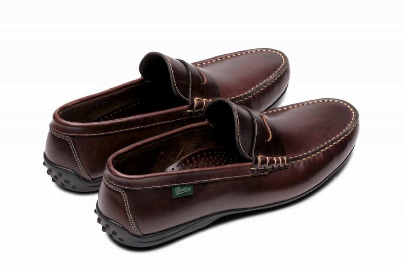 Brown Black Paraboot Cabrio Men's Loafers | GJQ2878ZF