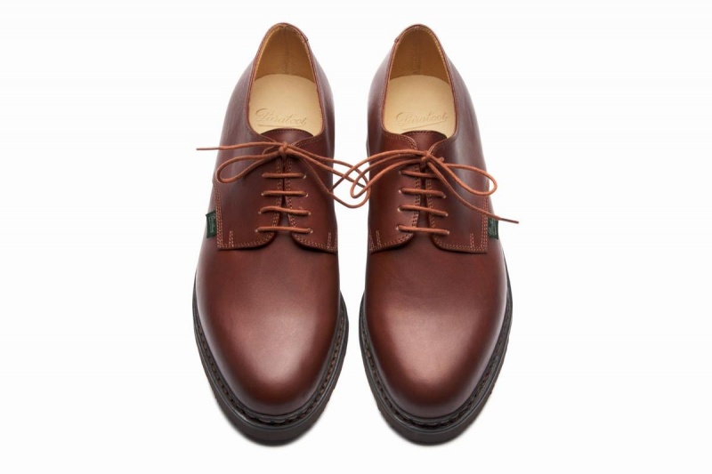 Brown Paraboot Arles Men's Derby Shoes | VIH2151IV