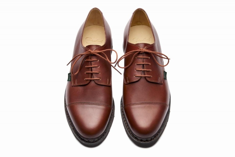 Brown Paraboot Azay Men's Derby Shoes | ZFU8620OT