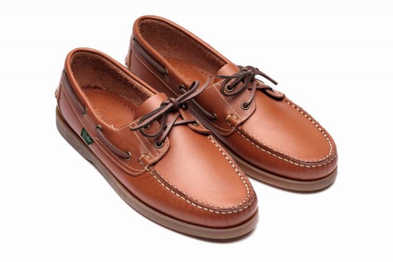 Brown Paraboot Barth Men's Boat Shoes | QKD713JF