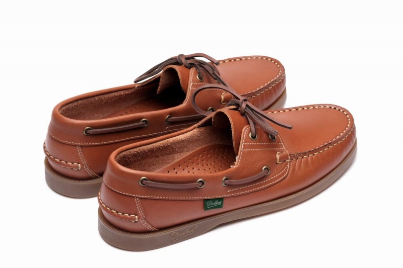 Brown Paraboot Barth Men's Boat Shoes | QKD713JF