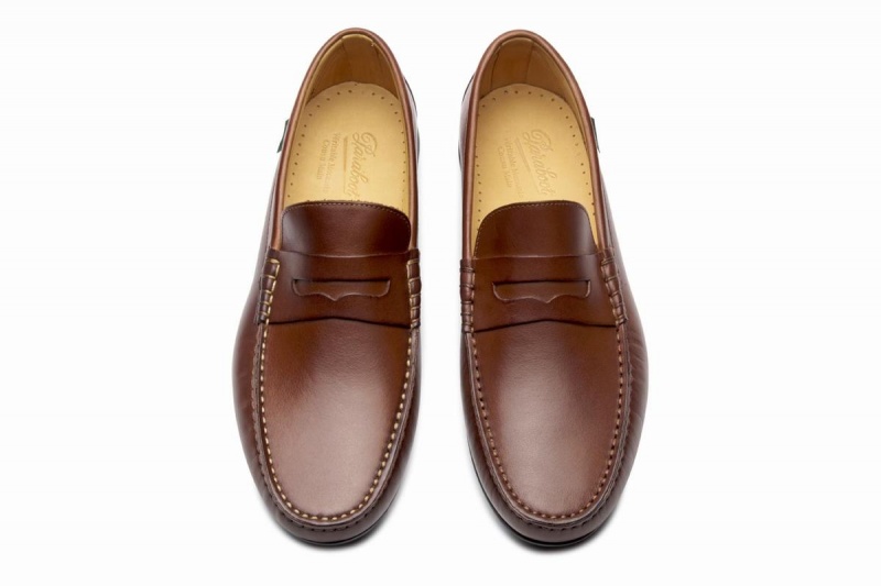 Brown Paraboot Cabrio Men's Loafers | RIU3224KW