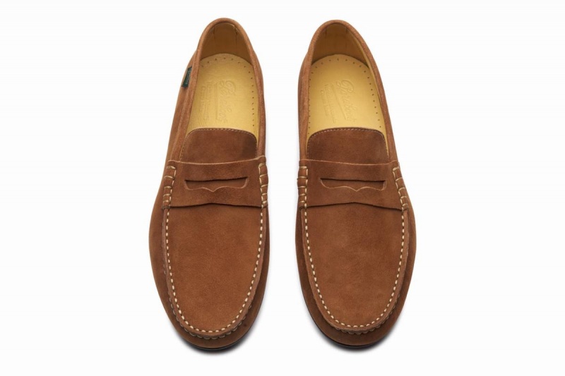 Brown Paraboot Cabrio Men's Loafers | TXR2627GR