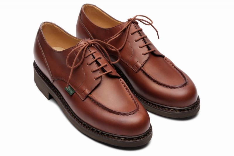 Brown Paraboot Chambord Men's Derby Shoes | GNL6434UN