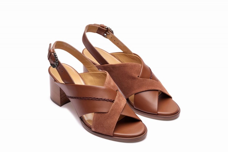 Brown Paraboot Elbe Women's Sandals | ILN2880HG