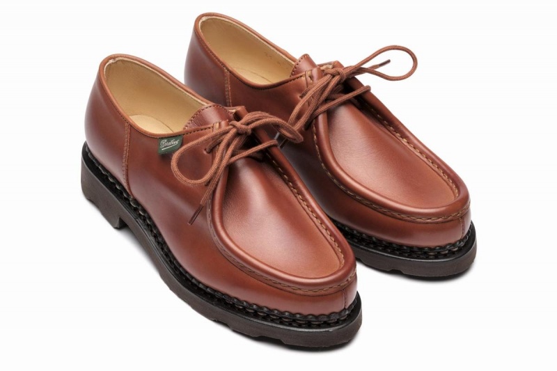 Brown Paraboot Michael F Women's Derby Shoes | VWO3025KZ