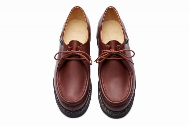 Brown Paraboot Michael Men's Derby Shoes | QCL216FY