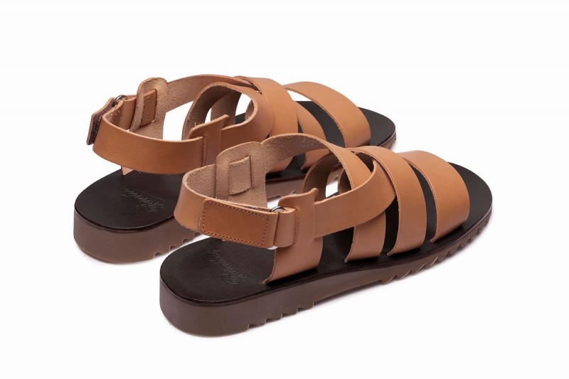 Brown Paraboot Noumea Men's Sandals | YYD5933PI