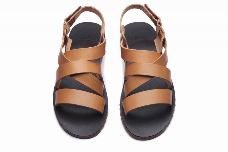 Brown Paraboot Noumea Men's Sandals | YYD5933PI