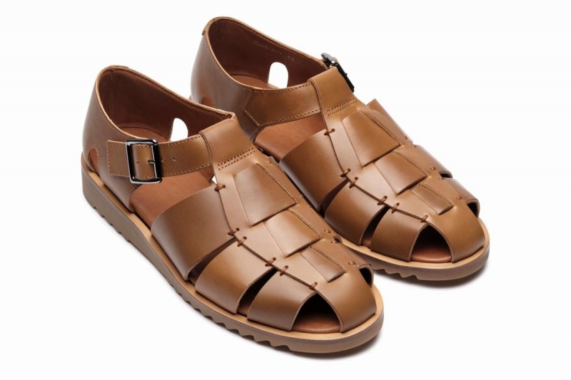 Brown Paraboot Pacific Men's Sandals | QOI3090JZ