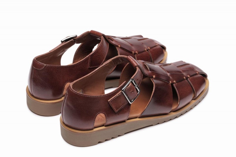 Brown Paraboot Pacific Men's Sandals | RHM6641GU