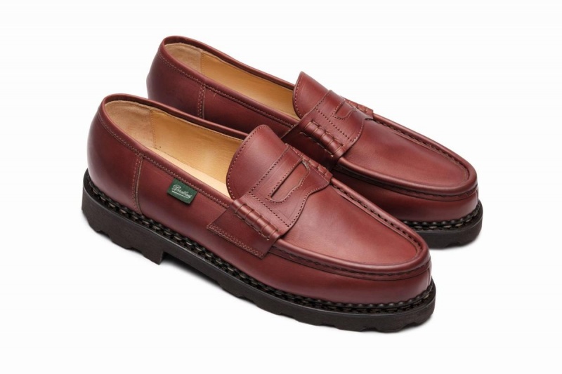 Brown Paraboot Reims Men's Loafers | HLN623PY