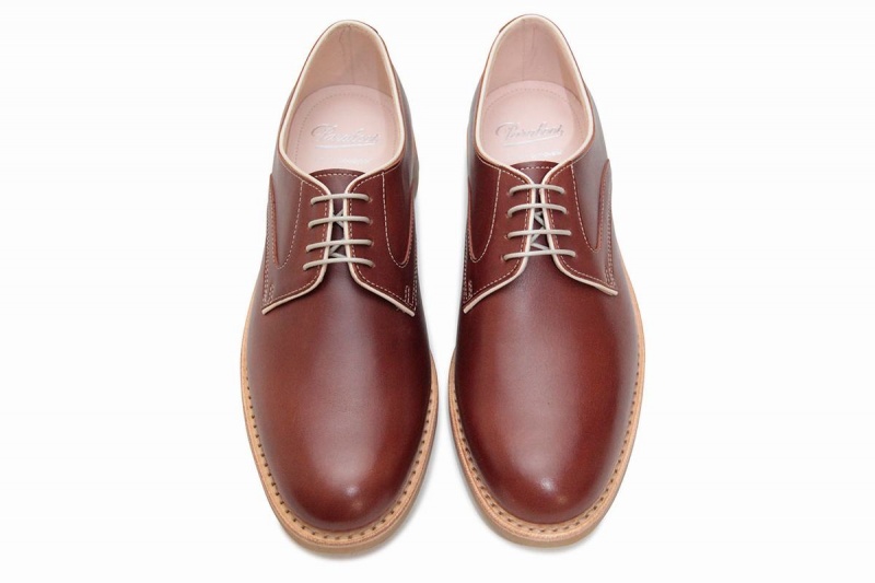 Brown Paraboot Saphir Gy Women's Derby Shoes | TUV2531OP