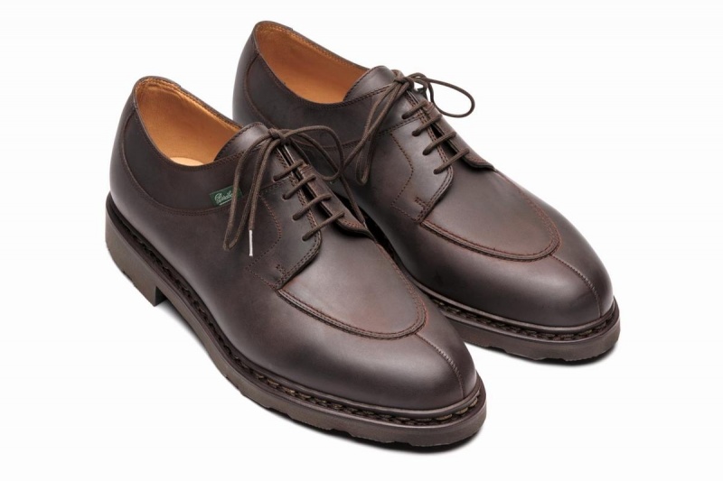 Dark Brown Paraboot Avignon Men's Derby Shoes | RCP1836PF