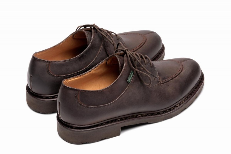 Dark Brown Paraboot Avignon Men's Derby Shoes | RCP1836PF