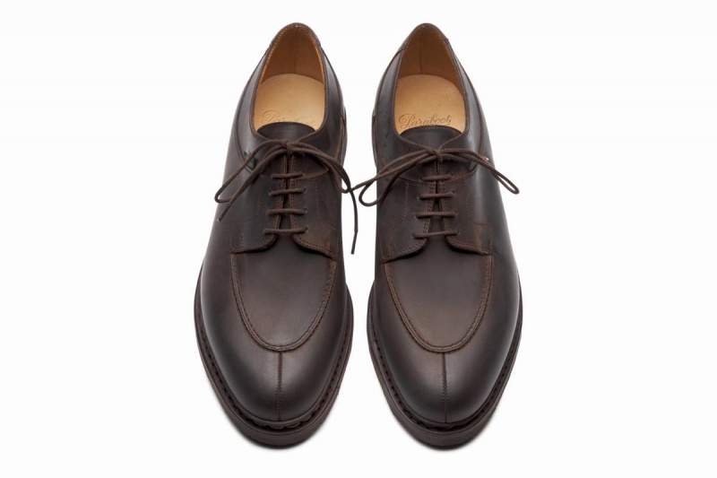 Dark Brown Paraboot Avignon Men's Derby Shoes | RCP1836PF