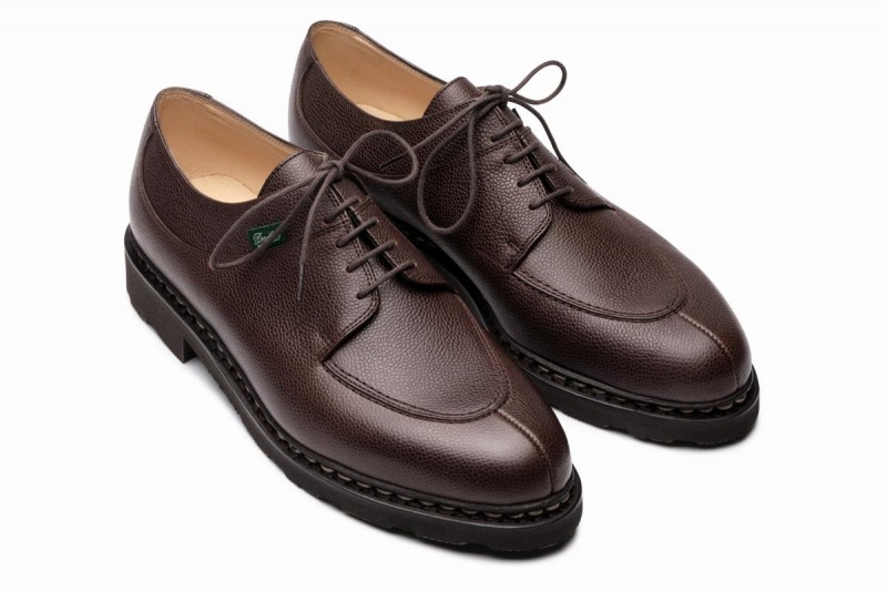 Dark Brown Paraboot Avignon Men's Derby Shoes | KTT4027WZ