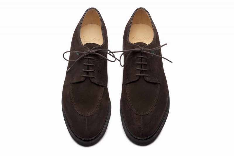 Dark Brown Paraboot Avignon Men's Derby Shoes | NBE4154BV