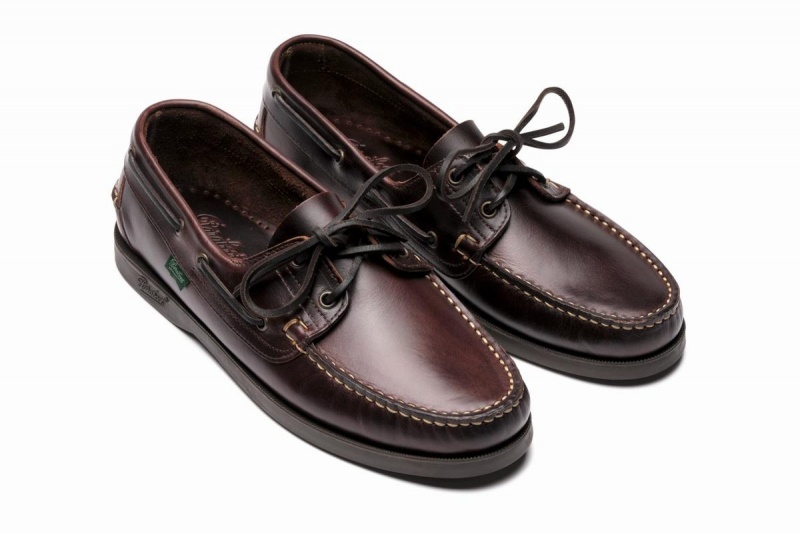 Dark Brown Paraboot Barth Men's Boat Shoes | KTB5950OR