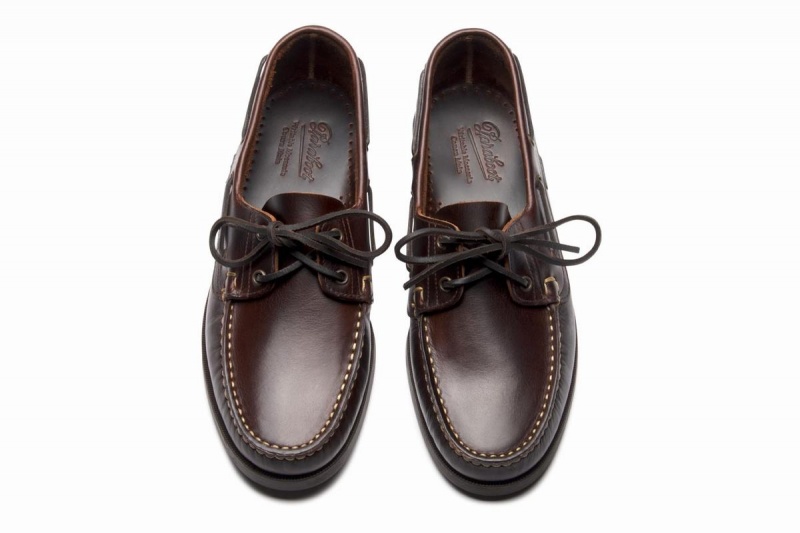 Dark Brown Paraboot Barth Men's Boat Shoes | KTB5950OR