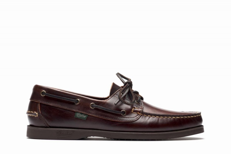 Dark Brown Paraboot Barth Men\'s Boat Shoes | KTB5950OR