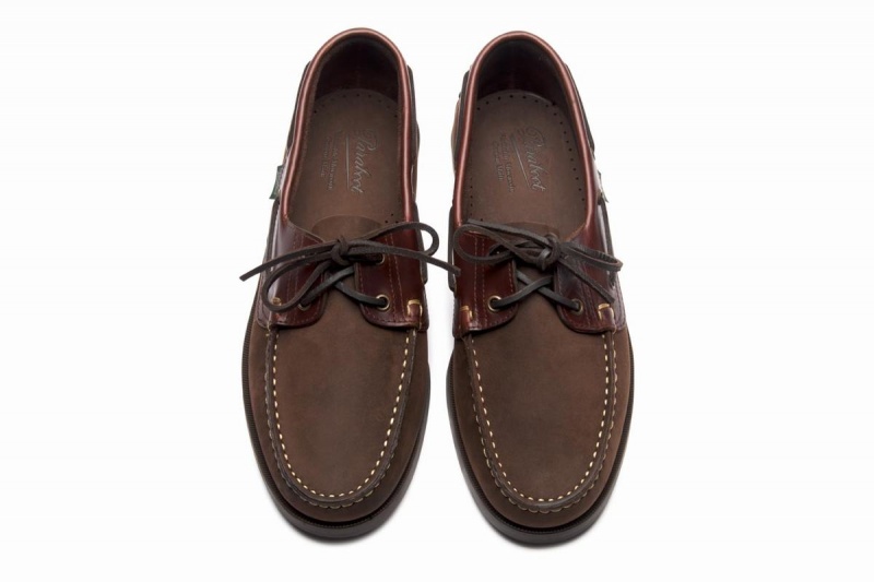 Dark Brown Paraboot Barth Men's Boat Shoes | BPB2280VB