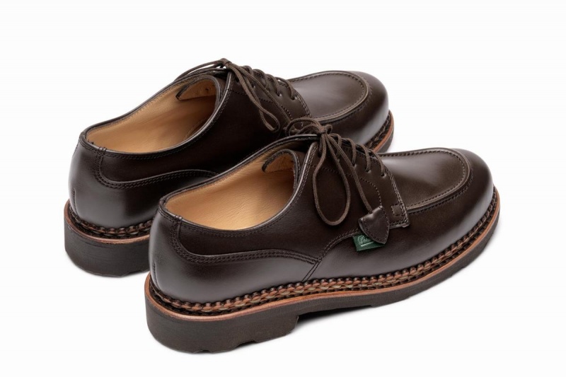 Dark Brown Paraboot Chamade Women's Derby Shoes | HMQ5432VA