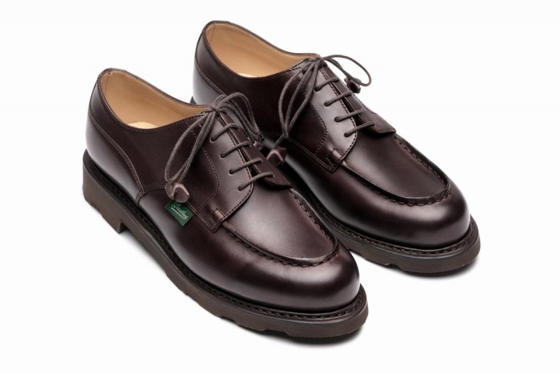 Dark Brown Paraboot Chambord Women's Derby Shoes | VYP261BQ