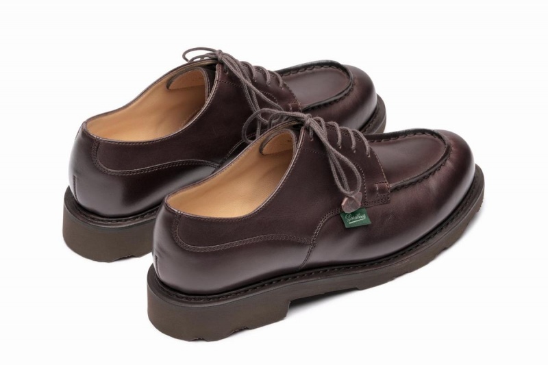 Dark Brown Paraboot Chambord Women's Derby Shoes | VYP261BQ