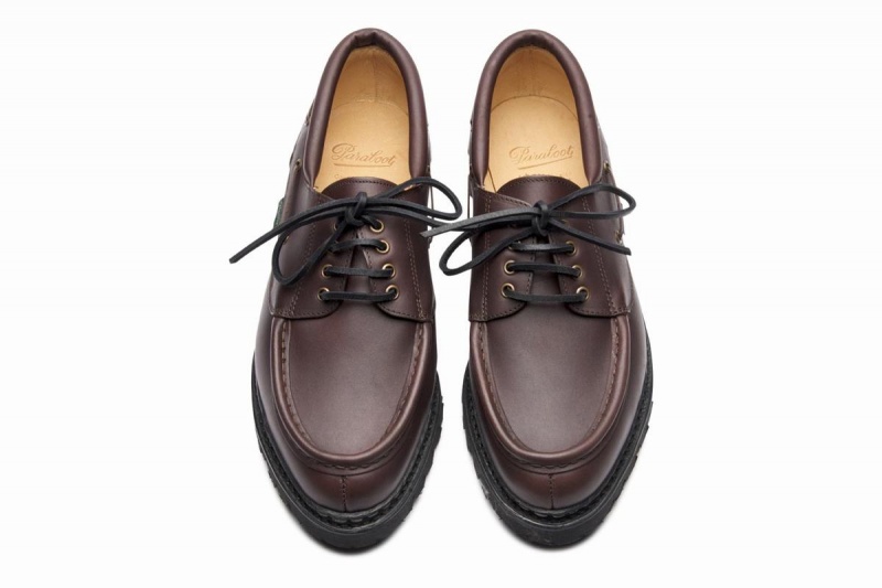 Dark Brown Paraboot Chimey Men's Derby Shoes | FFZ9277LY