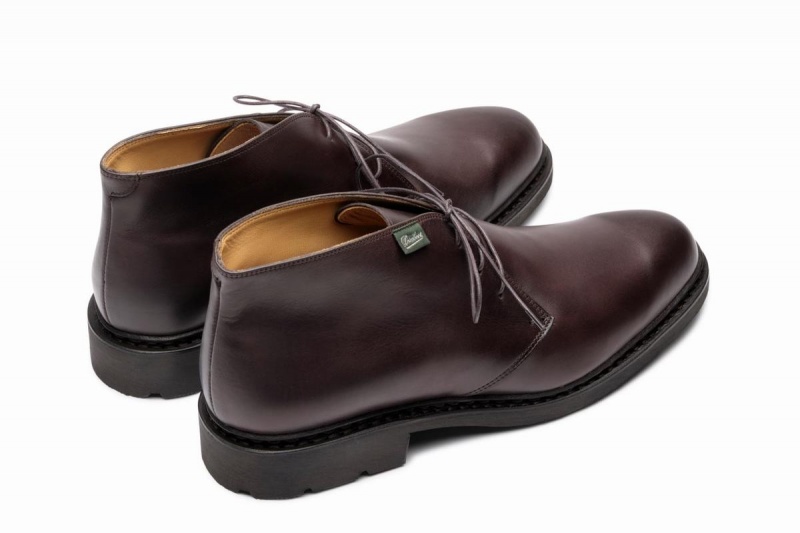 Dark Brown Paraboot Lully Men's Ankle Boots | YYZ7760IN