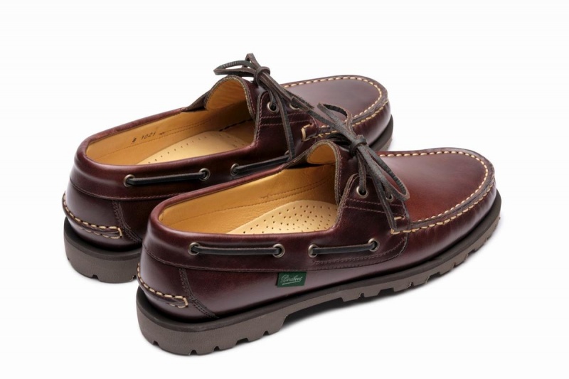 Dark Brown Paraboot Malo Men's Boat Shoes | VBH7092LD