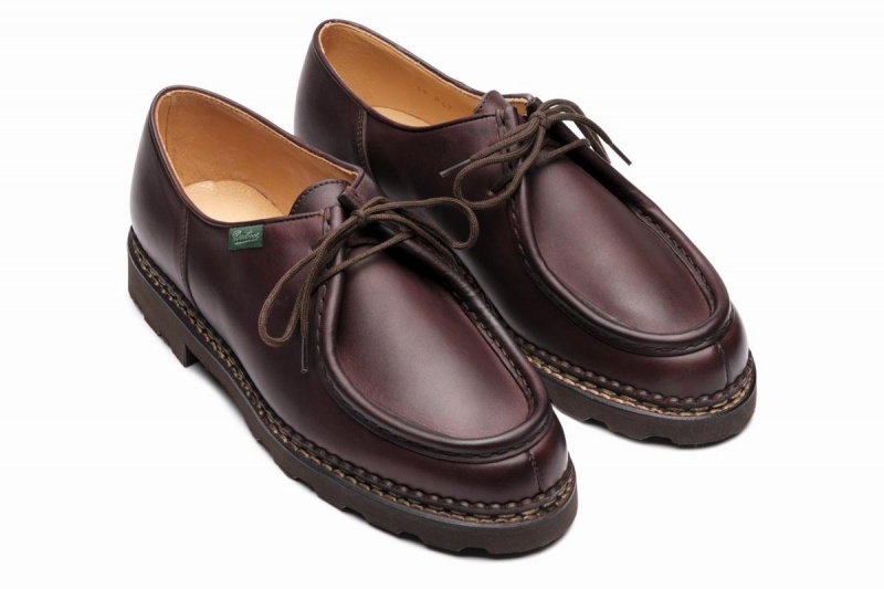 Dark Brown Paraboot Michael Men's Derby Shoes | LTN7528XA